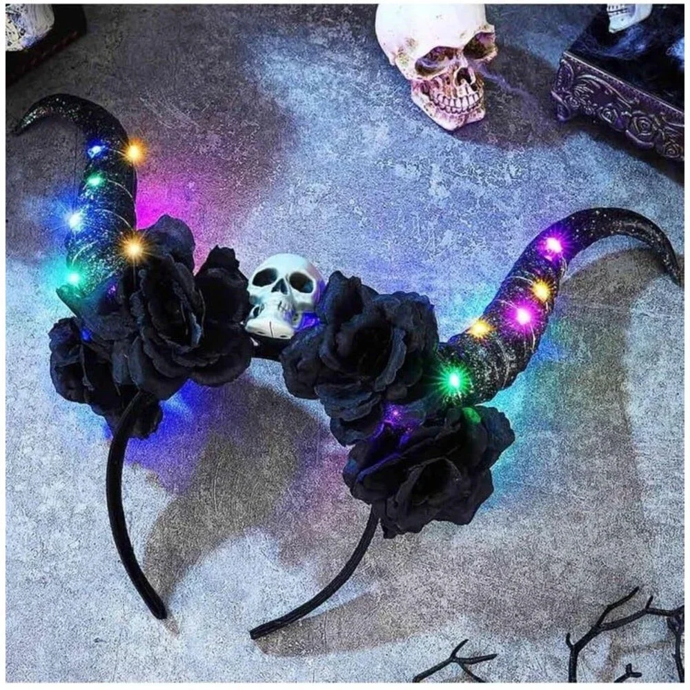 LED Light Up Eve Horizon Flower Headband Led Costume Headpiece NWT 3 modes